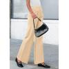 imagePRETTYGARDEN Womens Wide Leg Dress Pants Dressy Casual High Elastic Waisted Work Office Trousers Palazzo PantsBeige