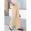 imagePRETTYGARDEN Womens Wide Leg Dress Pants Dressy Casual High Elastic Waisted Work Office Trousers Palazzo PantsBeige