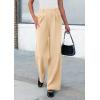 imagePRETTYGARDEN Womens Wide Leg Dress Pants Dressy Casual High Elastic Waisted Work Office Trousers Palazzo PantsBeige