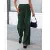 imagePRETTYGARDEN Womens Wide Leg Dress Pants Dressy Casual High Elastic Waisted Work Office Trousers Palazzo PantsDark Green