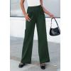 imagePRETTYGARDEN Womens Wide Leg Dress Pants Dressy Casual High Elastic Waisted Work Office Trousers Palazzo PantsDark Green