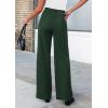 imagePRETTYGARDEN Womens Wide Leg Dress Pants Dressy Casual High Elastic Waisted Work Office Trousers Palazzo PantsDark Green