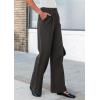 imagePRETTYGARDEN Womens Wide Leg Dress Pants Dressy Casual High Elastic Waisted Work Office Trousers Palazzo PantsDark Grey