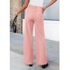 imagePRETTYGARDEN Womens Wide Leg Dress Pants Dressy Casual High Elastic Waisted Work Office Trousers Palazzo PantsPink