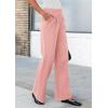imagePRETTYGARDEN Womens Wide Leg Dress Pants Dressy Casual High Elastic Waisted Work Office Trousers Palazzo PantsPink