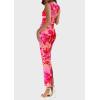 imagePRETTYGARDEN Wedding Guest Dresses for Women 2025 Summer Resort Wear Sexy Floral Bodycon Sleeveless Mesh Maxi Long DressPink Floral