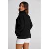 imagePRETTYGARDEN Womens 2025 Spring Fall Fashion Full Zip Up Sweatshirt Long Sleeve Loose Fit Trendy Casual Jacket with PocketsBlack