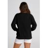 imagePRETTYGARDEN Womens 2025 Spring Fall Fashion Full Zip Up Sweatshirt Long Sleeve Loose Fit Trendy Casual Jacket with PocketsBlack