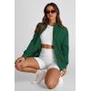 imagePRETTYGARDEN Womens 2025 Spring Fall Fashion Full Zip Up Sweatshirt Long Sleeve Loose Fit Trendy Casual Jacket with PocketsGreen