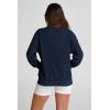 imagePRETTYGARDEN Womens 2025 Spring Fall Fashion Full Zip Up Sweatshirt Long Sleeve Loose Fit Trendy Casual Jacket with PocketsNavy