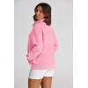 imagePRETTYGARDEN Womens 2025 Spring Fall Fashion Full Zip Up Sweatshirt Long Sleeve Loose Fit Trendy Casual Jacket with PocketsPink