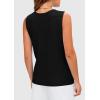 imagePRETTYGARDEN Womens 2025 Summer Sweater Vest Sleeveless Knit Cardigan Button Down Tank Tops Trendy Business Casual OutfitsBlack