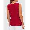 imagePRETTYGARDEN Womens 2025 Summer Sweater Vest Sleeveless Knit Cardigan Button Down Tank Tops Trendy Business Casual OutfitsRed