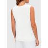 imagePRETTYGARDEN Womens 2025 Summer Sweater Vest Sleeveless Knit Cardigan Button Down Tank Tops Trendy Business Casual OutfitsWhite
