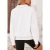 imagePRETTYGARDEN Womens Fall Fashion Half Zip Sweatshirts Long Sleeve Collared Cropped Pullover Tops Trendy Y2K ClothesWhite