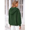 imagePRETTYGARDEN Womens 2025 Fall Oversized Hoodies Sweatshirt Long Sleeve Zip Up Pockets Loose Fit Y2K Winter Jackets CoatDark Green