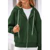 imagePRETTYGARDEN Womens 2025 Fall Oversized Hoodies Sweatshirt Long Sleeve Zip Up Pockets Loose Fit Y2K Winter Jackets CoatDark Green