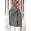 imagePRETTYGARDEN Womens 2025 Fall Oversized Hoodies Sweatshirt Long Sleeve Zip Up Pockets Loose Fit Y2K Winter Jackets CoatDark Grey
