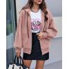 imagePRETTYGARDEN Womens 2025 Fall Oversized Hoodies Sweatshirt Long Sleeve Zip Up Pockets Loose Fit Y2K Winter Jackets CoatDusty Pink