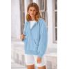 imagePRETTYGARDEN Womens 2025 Fall Oversized Hoodies Sweatshirt Long Sleeve Zip Up Pockets Loose Fit Y2K Winter Jackets CoatSky Blue