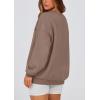 imagePRETTYGARDEN Womens Fall Fashion Oversized Sweatshirts Casual Crewneck Long Sleeve Graphic Pullover Tops ShirtBlack Khaki