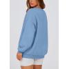 imagePRETTYGARDEN Womens Fall Fashion Oversized Sweatshirts Casual Crewneck Long Sleeve Graphic Pullover Tops ShirtBlue