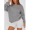 imagePRETTYGARDEN Womens Fall Fashion Oversized Sweatshirts Casual Crewneck Long Sleeve Graphic Pullover Tops ShirtMid Grey