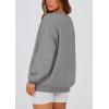imagePRETTYGARDEN Womens Fall Fashion Oversized Sweatshirts Casual Crewneck Long Sleeve Graphic Pullover Tops ShirtMid Grey