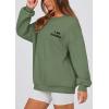 imagePRETTYGARDEN Womens Fall Fashion Oversized Sweatshirts Casual Crewneck Long Sleeve Graphic Pullover Tops ShirtMist Green