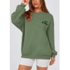 imagePRETTYGARDEN Womens Fall Fashion Oversized Sweatshirts Casual Crewneck Long Sleeve Graphic Pullover Tops ShirtMist Green
