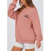 imagePRETTYGARDEN Womens Fall Fashion Oversized Sweatshirts Casual Crewneck Long Sleeve Graphic Pullover Tops ShirtPink