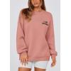 imagePRETTYGARDEN Womens Fall Fashion Oversized Sweatshirts Casual Crewneck Long Sleeve Graphic Pullover Tops ShirtPink