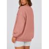 imagePRETTYGARDEN Womens Fall Fashion Oversized Sweatshirts Casual Crewneck Long Sleeve Graphic Pullover Tops ShirtPink