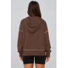 imagePRETTYGARDEN Womens Hooded Sweatshirts Long Sleeve Half Zip Cropped Hoodie Pullover Winter Fashion ClothesBrown Coffee