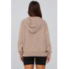 imagePRETTYGARDEN Womens Hooded Sweatshirts Long Sleeve Half Zip Cropped Hoodie Pullover Winter Fashion ClothesKhaki
