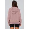 imagePRETTYGARDEN Womens Hooded Sweatshirts Long Sleeve Half Zip Cropped Hoodie Pullover Winter Fashion ClothesPink