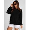imagePRETTYGARDEN Womens Oversized Sweatshirt Ribbed Corduroy Crewneck Long Sleeve Loose Fit Casual Going Out Pullover TopsBlack
