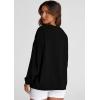 imagePRETTYGARDEN Womens Oversized Sweatshirt Ribbed Corduroy Crewneck Long Sleeve Loose Fit Casual Going Out Pullover TopsBlack