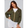 imagePRETTYGARDEN Womens Zip Up Hoodie Sweatshirt Y2K Fall Fashion Clothes Long Sleeve Loose Fit Pockets Casual Trendy JacketArmy Green