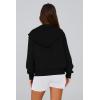 imagePRETTYGARDEN Womens Zip Up Hoodie Sweatshirt Y2K Fall Fashion Clothes Long Sleeve Loose Fit Pockets Casual Trendy JacketBlack