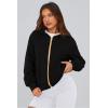 imagePRETTYGARDEN Womens Zip Up Hoodie Sweatshirt Y2K Fall Fashion Clothes Long Sleeve Loose Fit Pockets Casual Trendy JacketBlack