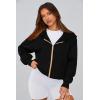 imagePRETTYGARDEN Womens Zip Up Hoodie Sweatshirt Y2K Fall Fashion Clothes Long Sleeve Loose Fit Pockets Casual Trendy JacketBlack