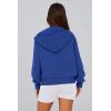 imagePRETTYGARDEN Womens Zip Up Hoodie Sweatshirt Y2K Fall Fashion Clothes Long Sleeve Loose Fit Pockets Casual Trendy JacketBright Blue