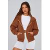 imagePRETTYGARDEN Womens Zip Up Hoodie Sweatshirt Y2K Fall Fashion Clothes Long Sleeve Loose Fit Pockets Casual Trendy JacketBrown