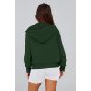 imagePRETTYGARDEN Womens Zip Up Hoodie Sweatshirt Y2K Fall Fashion Clothes Long Sleeve Loose Fit Pockets Casual Trendy JacketDark Green