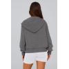 imagePRETTYGARDEN Womens Zip Up Hoodie Sweatshirt Y2K Fall Fashion Clothes Long Sleeve Loose Fit Pockets Casual Trendy JacketDark Grey