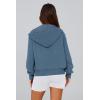 imagePRETTYGARDEN Womens Zip Up Hoodie Sweatshirt Y2K Fall Fashion Clothes Long Sleeve Loose Fit Pockets Casual Trendy JacketGrey Blue