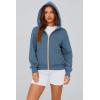imagePRETTYGARDEN Womens Zip Up Hoodie Sweatshirt Y2K Fall Fashion Clothes Long Sleeve Loose Fit Pockets Casual Trendy JacketGrey Blue