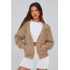 imagePRETTYGARDEN Womens Zip Up Hoodie Sweatshirt Y2K Fall Fashion Clothes Long Sleeve Loose Fit Pockets Casual Trendy JacketGrey Khaki