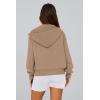 imagePRETTYGARDEN Womens Zip Up Hoodie Sweatshirt Y2K Fall Fashion Clothes Long Sleeve Loose Fit Pockets Casual Trendy JacketGrey Khaki